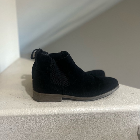 Jousen Chelsea Boots Black Casual Suede Elastic Ankle Boots Men’s Size 11 - Picture 1 of 11
